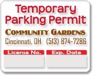 Temporary Parking Permit